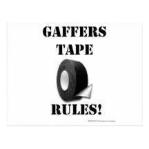 Gaffers Tape Rules Post Card