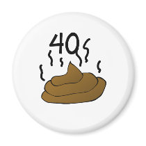 Gag Gift "40th Birthday" Magnets