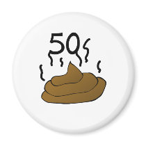Gag Gift "50th Birthday" Refrigerator Magnet