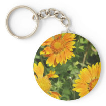 Gaillardia Flowers  Keychain