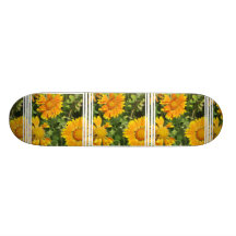 Gaillardia Flowers Skateboard