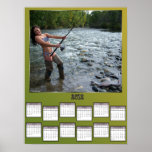 Gal Chum Salmon Fishing Poster Calendar posters
