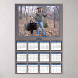 Gal Holding a Turkey Poster Calendar posters