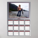 Gal Holding Pink Salmon Stringer Poster Calendar posters