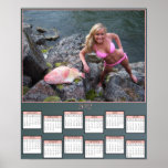 Gal with a Rockfish Poster Calendar posters