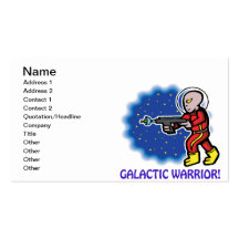 Galactic Warrior Business Cards