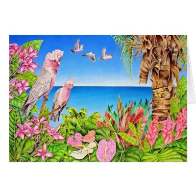 Galahs Greeting Card by joeyartist