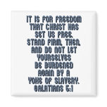 Galatians 5:1 magnets