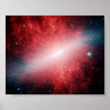 Galaxy M82 Infrared Spitzer Telescope Print