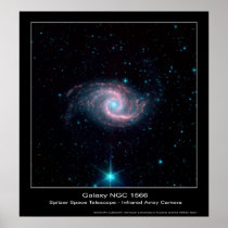 Galaxy NGC 1566 – Spitzer Space Telescope Poster