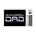 Galaxy's Greatest Dad Custom Postage postage