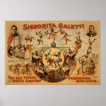 GALETTI Performing Monkeys Act VAUDEVILLE Poster posters