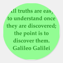 Galileo quote sticker