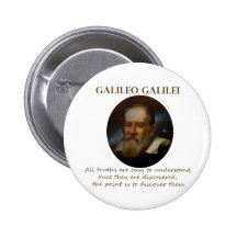 Galileo Quote - Truth Buttons