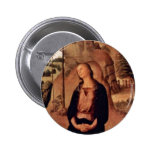 Galitzine Triptych Right Wing: St Mary Magdalene Pinback Button