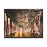 Gallery of Mirrors, Versailles, France vintage Pho Post Cards