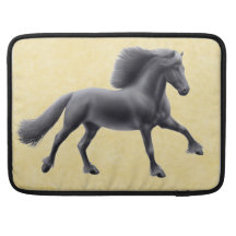 Galloping Friesian Horse MacBook Pro  Flap Sleeve MacBook Pro Sleeve