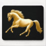 Galloping Golden Horse Mousepad