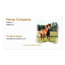 Galloping Horse Business Card