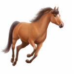Galloping Horse Holiday Ornament Photo Cut Outs