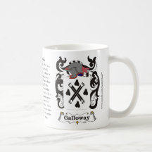 Galloway, the origin, the meaning and the crest mugs