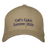 Galt's Gulch embroidered hats