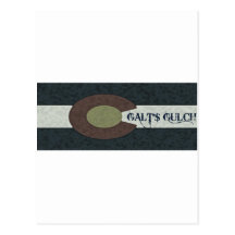 Galt's Gulch - Red White and Blue Combo Design Post Card