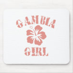 Gambia Pink Girl mousepads