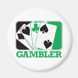 Gambler - Green Refrigerator Magnet