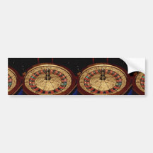 Gambling, roulette bumper stickers
