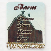 gambrel roof barn mouse pads