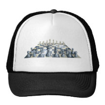 Game of chess illustration hats