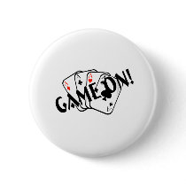 Game On (Aces) Pinback Buttons