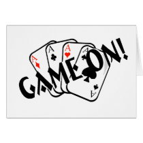 Game On (Aces) Greeting Cards