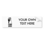GAME OVER 3 bumper stickers