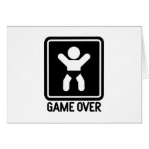 Game Over Baby Card