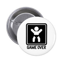 Game Over Baby Pin