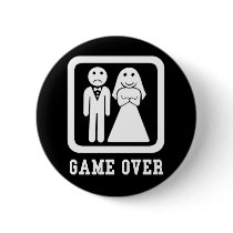 Game Over Pinback Button
