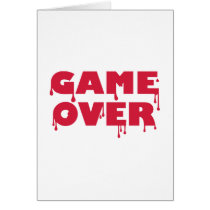 Game over greeting card