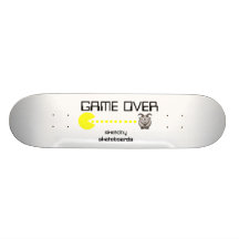 Game Over Custom Skateboard
