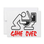 Game Over Drunk invitations