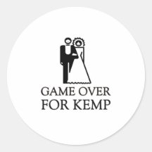 Game Over For Kemp Stickers