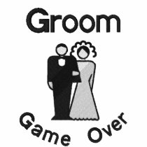 Game Over - Groom Embroidered Polo Shirt
