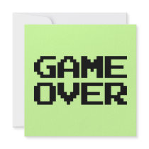 Game Over Invitation