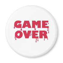 Game over refrigerator magnet