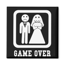 Game Over Fridge Magnet