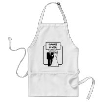 "Game Over" marriage Apron