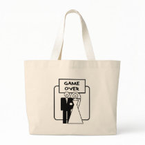 "Game Over" marriage Canvas Bag