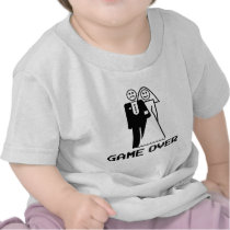 game over marriage funny wedding tshirt
