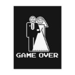 game over marriage funny wedding tshirt